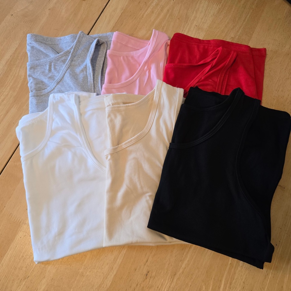 New Women's Tank Top Bundle Size 0XL‎ Basic Layering Camis Assorted Colors